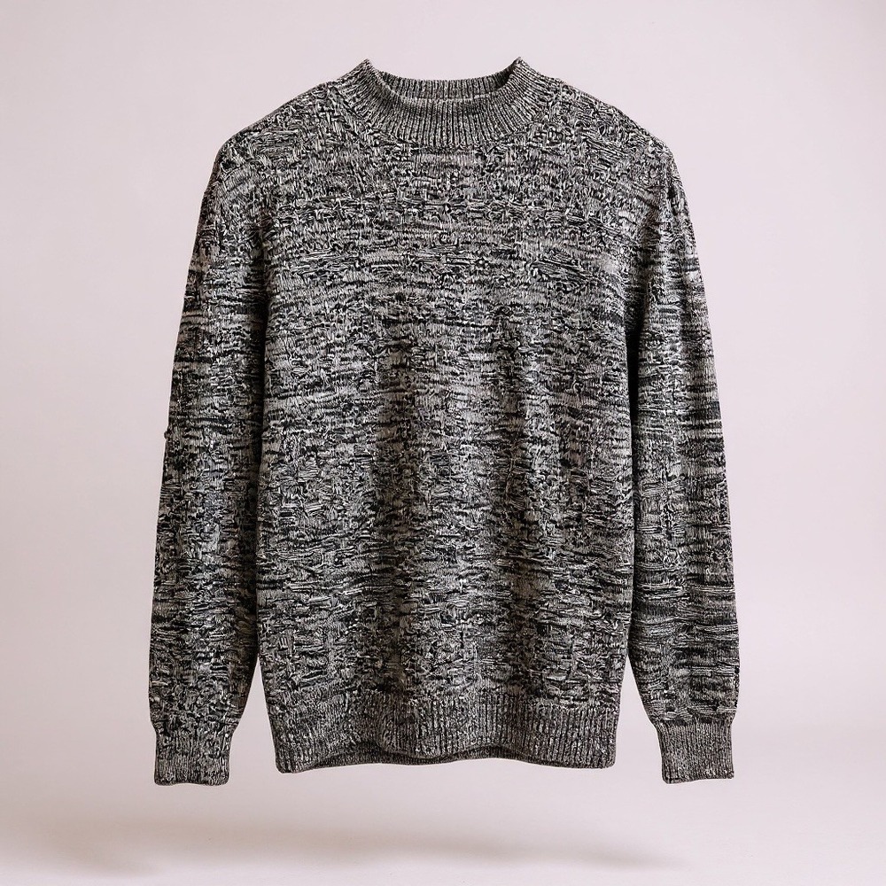 Pacsun Men's Sweater Small Charcoal Gray 100% Cotton Pullover Fall Winter Casual